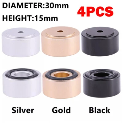 4x Amplifier Feet 30*15mm HIFI Turntable Feet Audio Speaker Isolation Feet Pad - Image 1 of 4
