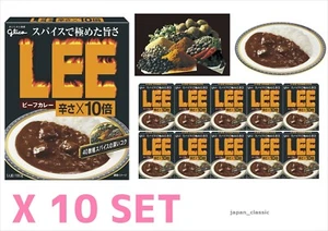 GLICO LEE BEEF CURRY "EXTRA HOT X10 SPICY" RETORT PACK JAPANESE FOOD JAPAN DHL - Picture 1 of 6