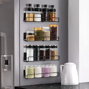 4er Pack Magnetisches Gewürzregal Organizer Einfach an der Seite des Kühlschranks zu installieren... - Bild 1 von 7