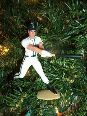 Seattle Mariners Alex Rodriguez Custom Christmas Tree Ornament White Jersey #4 - Image 1 of 2