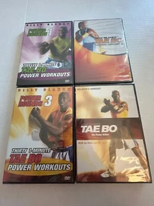 Billy Blanks Tae Bo Workout DVD 4 Pack Bundle (New/Sealed) - Imagen 1 de 3