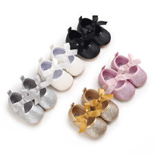 Newborn Baby Girl Pram Shoes Infant Princess Party Dress Outfit Rubber Trainers