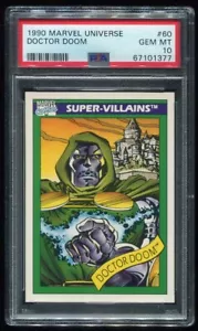 Doctor Doom 1990 Marvel Universe PSA 10 Gem Mint RC 1st Impel Series Secret Wars - Picture 1 of 2