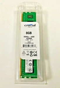 Crucial by Micron - DRAM CT102464BD160B 8GB PC3-12800 DDR3-1600 240PIN NEW - Picture 1 of 4
