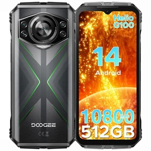 New DOOGEE S118 6,58 Zoll Smartphone 32GB+512GB Android 14 10800mAh Handy NFC - Zdjęcie 1 z 6