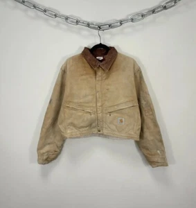 Vintage 90s Carhartt USA Hype Boxy Cropped Detroit Jacket - Bild 1 von 20