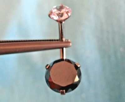 100% НАТУРАЛЬНОЕ ЧЕРНОЕ БРИЛЛИАНТОВОЕ КОЛЬЦО ДЛЯ ЖИВОТА 2,92 КАРАТА, ДВОЙНОЙ СЕРТИФИКАТ, БЕСПЛАТНЫЙ ТЕСТЕР ДИАМЕТРА - Изображение 1 из 4