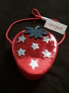 Girl's Cat And Jack Strawberry Purse - Picture 1 of 2