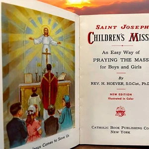 Vintage The New St. Joseph Children's Missal 1962: Nihil Obstat & Imprimatur - Picture 1 of 8