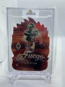 Zach Wilson 2021 Panini Phoenix RC Rookie En Fuego Die Cut Case Hit #EF-14 SSP - Picture 1 of 2