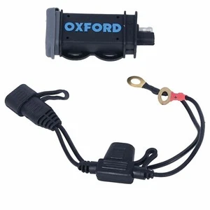 USB Charging Kit > Oxford 2.1Amp Fused USB Power Supply For 12v Battery - Picture 1 of 4