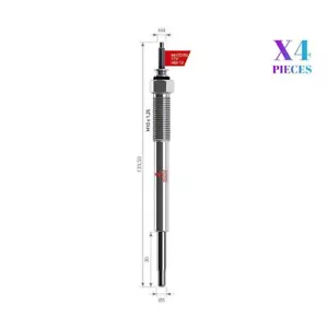 4X Glow Plugs Fits Hyundai i20 i30 ix20 Kia Ceed Cerato Rio Soul i Venga - Picture 1 of 4