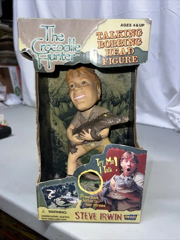 The Crocodile Hunter Steve Irwin 2000 Talking Bobblehead Figure Cover