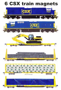 CSX TTX Prodotti da Costruzione Treno 6 magneti Andy Fletcher - Foto 1 di 1