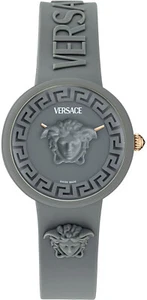 Versace VE8J00124 Iconic New Medusa Pop grey silicone Women's Watch NEW - Picture 1 of 6