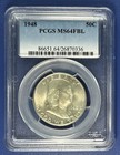 1948 Franklin Half Dollar Pcgs Ms64 Fbl Full Bell Lines High Grade Unc #73899