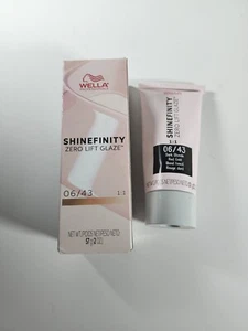 Wella Shinefinity Zero Lift Glaze 06/43 Dark Blonde Red Gold 2 FL OZ New - Picture 1 of 9