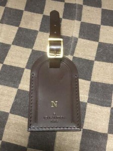 louis vuitton luggage tag damier ebene