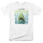 T-Shirt Jaws Da Dum lizenziert Hai Film Retro T-Shirt klassisch neu weiß