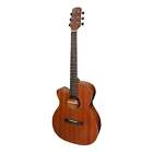 Martinez 'Natural Series' Left Handed Solid Mahogany Top Acoustic-Electric