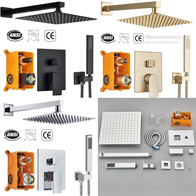 Regendusche Unterputz Duscharmatur set ibox Armatur Duschteller mit Handbrause - Bild 1 von 2