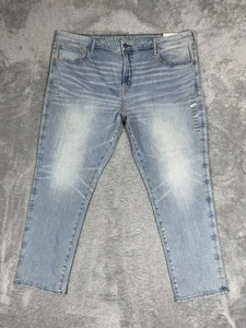 Pantalones de mezclilla American Eagle para hombre 44x32 lavado claro ajuste atlético AirFlex + elástico 5362 - Imagen 1 de 17