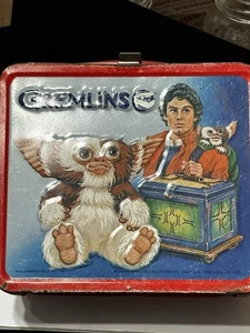 Porta pranzo vintage 1984 Aladdin Gremlins in metallo con thermos SPEDIZIONE GRATUITA - Foto 1 di 12