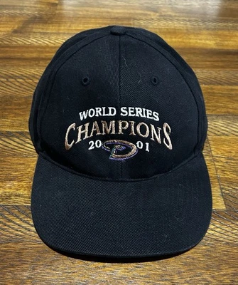 Vintage Arizona Diamondbacks 2001 World Series Champions Headmaster Inc Hat Cap  - Image 1 of 4
