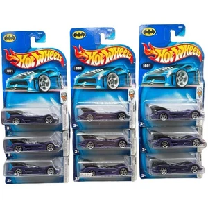 2004 Hot Wheels (Lot of 9) First Editions BATMOBILE Purple Black Base Diecast - Picture 1 of 12
