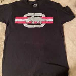 Camisa ECKO Adulto Grande Negra Camiseta Grande Logo Camiseta Grande Rinoceronte Informal Años 90 Para Hombres - Imagen 1 de 7
