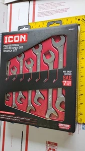 ICON Winkel OFFEN Schraubenschlüssel Set 7 STÜCK 3/8" BIS 3/4" FLUGZEUG LYCOMING CONTINENTAL ON - Bild 1 von 5