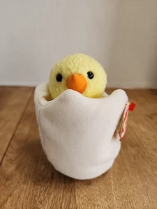 TY Beanie Baby - EGGBERT das Ei & Küken (6 Zoll) - MWMTs Stofftier Spielzeug - Bild 1 von 6