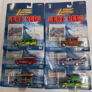 Johnny Lightning Surf Rods 1/64 scale Diecast Cars LOT OF 6 CARS - Picture 1 of 14