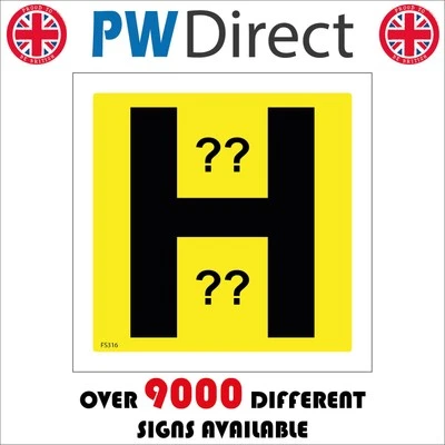 SIGN Fire Hydrant Water Access Fireplug Brigade Protect Emergency Alarm FS316P - Image 1 of 4