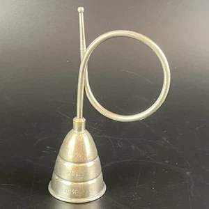 RARE Vintage Napier Beehive Horn Jigger Silver Plate Cocktail Measure Art Deco - Picture 1 of 13