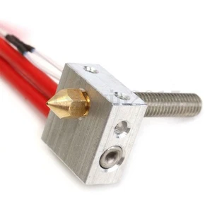 3D Printer MK8 Assembled Extruder Hotend Kit 1.75 to 0.4mm Nozzle Heating Block - Photo 1/12