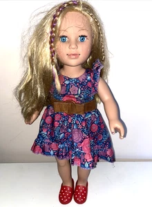 My Life As 18" Cowgirl Doll Blonde boots Purple & Pink dress 2013 cititoy GM15 - Picture 1 of 15