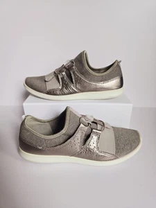 Ecco Sense Fashion Sneaker Comfort Gray Metallic Comfort Womens Shoes 38 7 7.5 - Picture 1 of 11