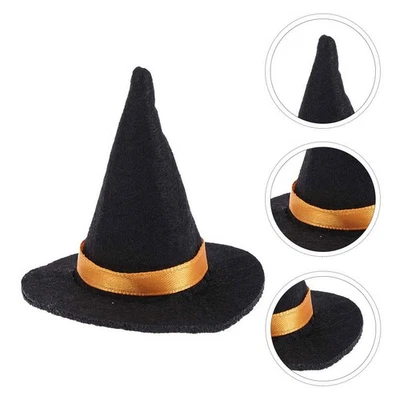  3pcs Halloween Tiny Witch Hats Wine Bottle Hat Decorative Props Halloween Party - Image 1 of 4