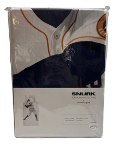 SNURK x UNCOMMON GOODS Houston ASTROS twin 68x86 DUVET COVER 20x26 PILLOWCASE - Picture 1 of 6
