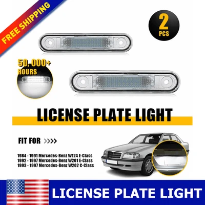 Lámpara de luz LED blanca de 2 piezas para Mercedes-Benz W201 Clase E 1992-1997 Foto 1 de 4