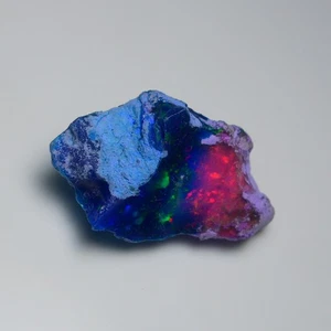 Sehr seltener zweifarbiger Opal grob 48 kt natürlicher äthiopischer Opal Rohschmuckqualität - Bild 1 von 17