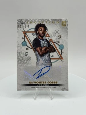 2022-23 Topps Inception OTE Overtime Elite /199 De'Vontes Cobbs #IA-DC2 Auto - Image 1 of 2