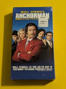 Anchorman: The Legend Of Ron Burgundy (2004 VHS) Will Ferrell Paul Rudd - Sealed - Foto 1 di 8
