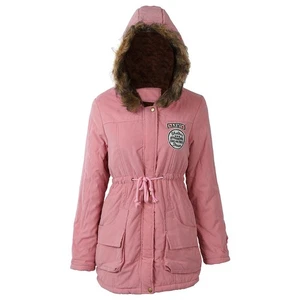 Frauen Pelz Winter gepolsterte lange Mantel Oberbekleidung Jacken mit 2234 - Bild 1 von 9