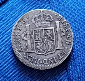 Mexico 1805 2 Reales Silver Mexican Colonial Coin - Picture 1 of 2