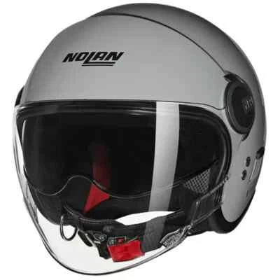 CASCO MOTO DEMI JET NOLAN N21 VISOR 06 CLASSICO 303 GRIGIO LUCIDO TAGLIA L - Immagine 1 di 2