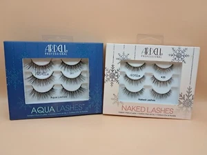 (2) Ardell PROFESSIONAL Strip Lashes Aqua 341 & Naked 420 Lashes 3 sets/pack - Picture 1 of 2
