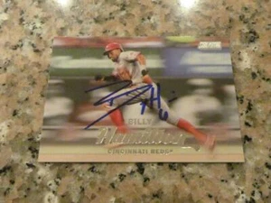 Tarjeta firmada por Billy Hamilton Cincinnati Reds 2017 Topps Stadium Club certificado de autenticidad - Imagen 1 de 1