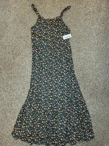 NWT Old Navy Girls Floral Spaghetti Strap Dress Sundress Size XL 14-16 NEW - Picture 1 of 2